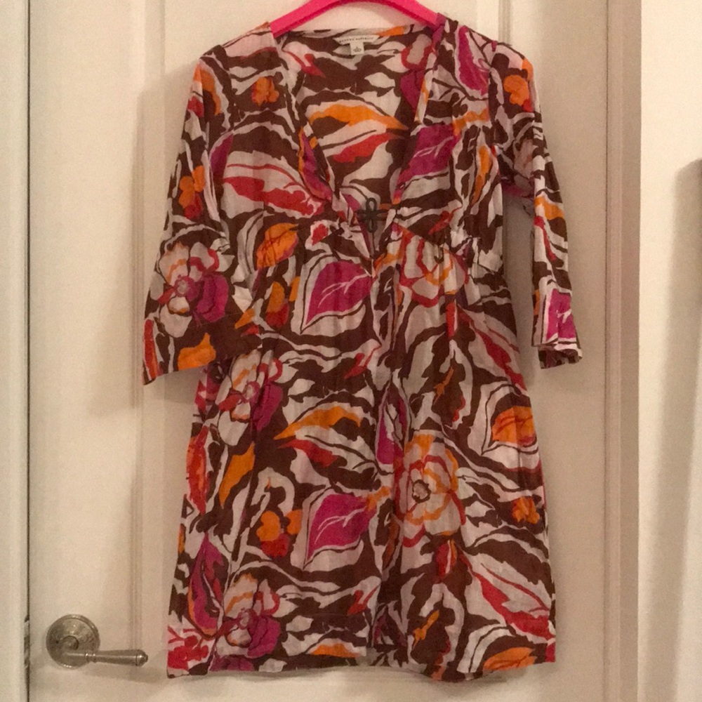 Banana Republic 100% cotton floral print tunic top